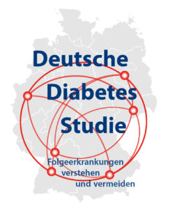 Logo der Deutschen Diabetes Studie mit dem Slogan "Folgeerkrankungen verstehen und vermeiden"
