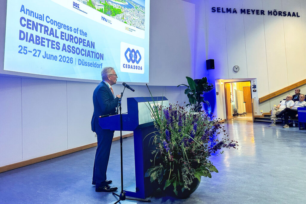 Kongresspräsident Prof. Michael Roden eröffnet die CEDA 2026.