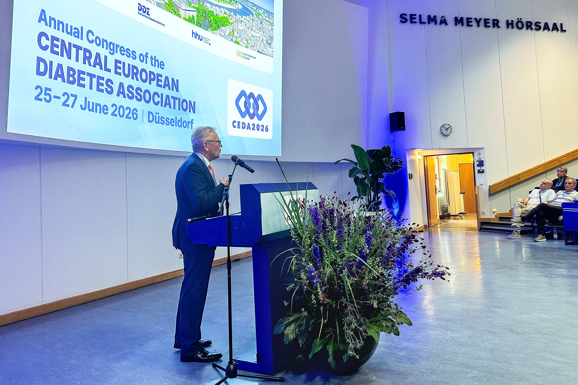 Kongresspräsident Prof. Michael Roden eröffnet die CEDA 2026.